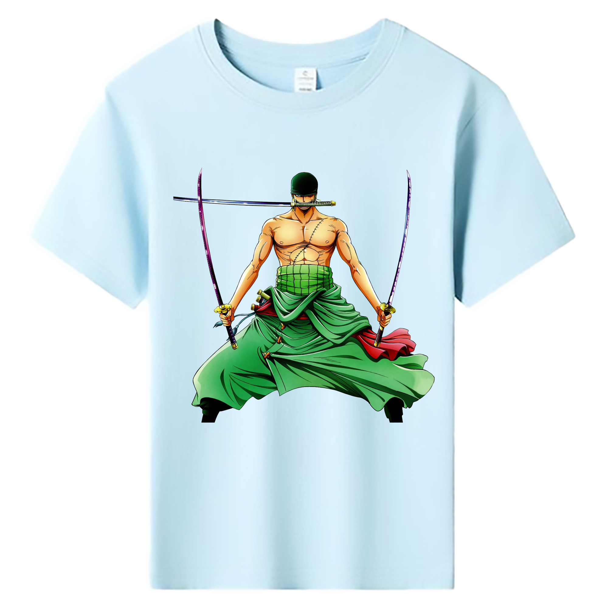 ワンピース ロロノア・ゾロ ONE PIECE Roronoa Zoro 綿100％キッズTシャツ（フロントプリント）
